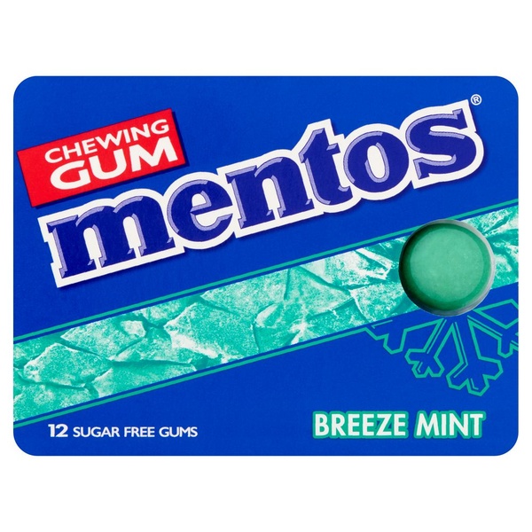 Mentos kauwgom breezemeint voorkant