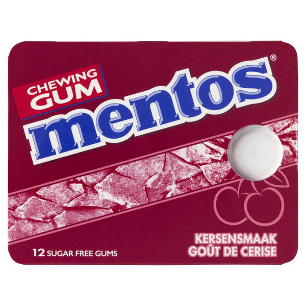 Mentos Pepermunt Cherry Single Blister voorkant