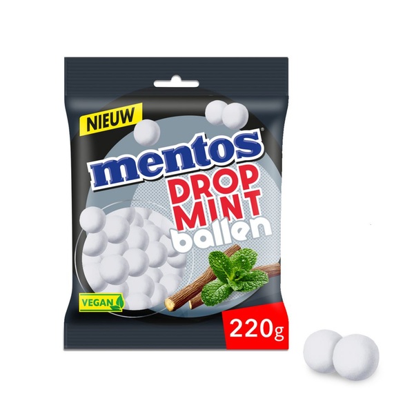 Mentos pepermunt dropmint ballen voorkant