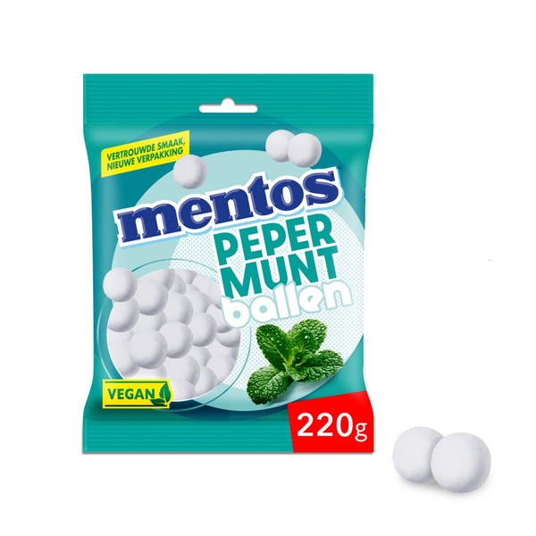 Mentos pepermunt pepermuntballen voorkant