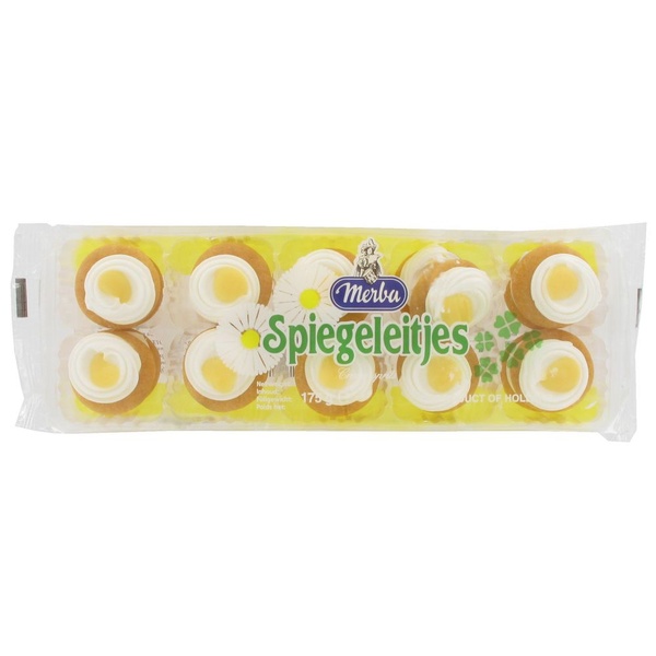 Merba spiegeleitjes crème voorkant