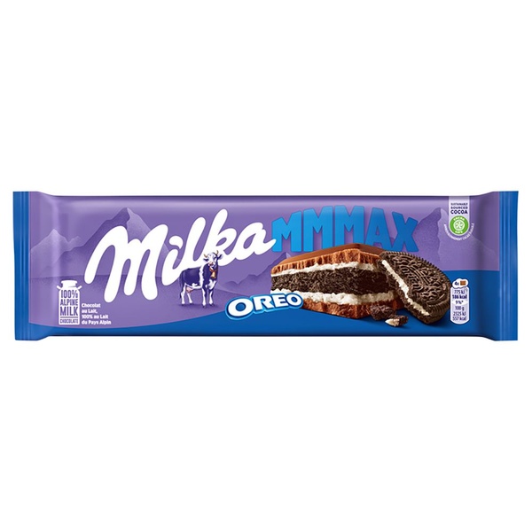Milka chocolade reep Oreo voorkant