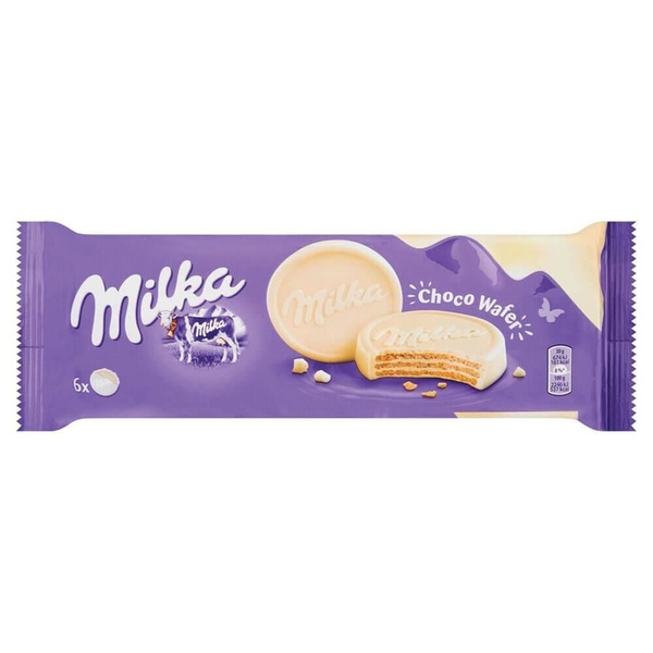 Milka chocowafel wit voorkant