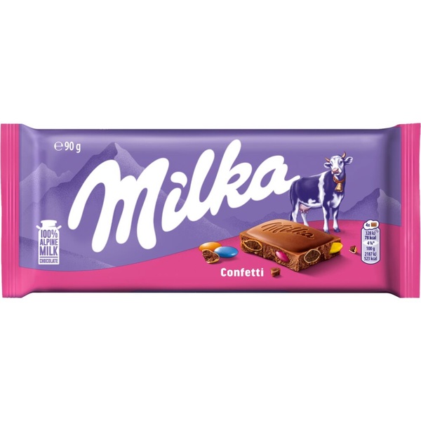 Milka Milka tablet confetti 90 gram voorkant