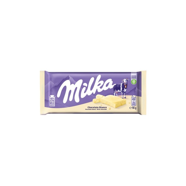 Milka tablet wit voorkant