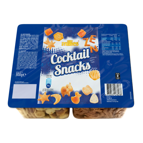 Millies Millies Tarwesnack Cocktail 300gr voorkant