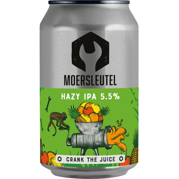 Moersleutel bier crank the juice voorkant