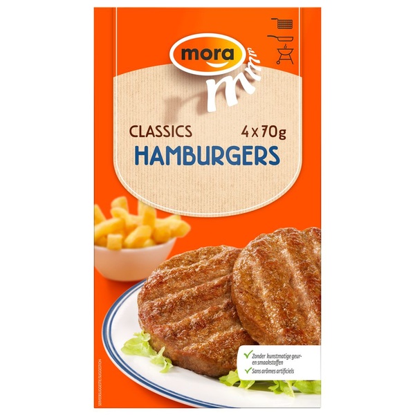 Mora hamburger voorkant