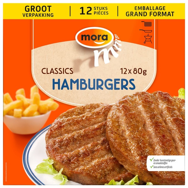 Mora hamburgers voorkant
