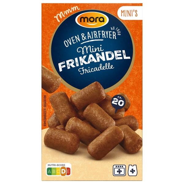 Mora mini frikandellen oven voorkant