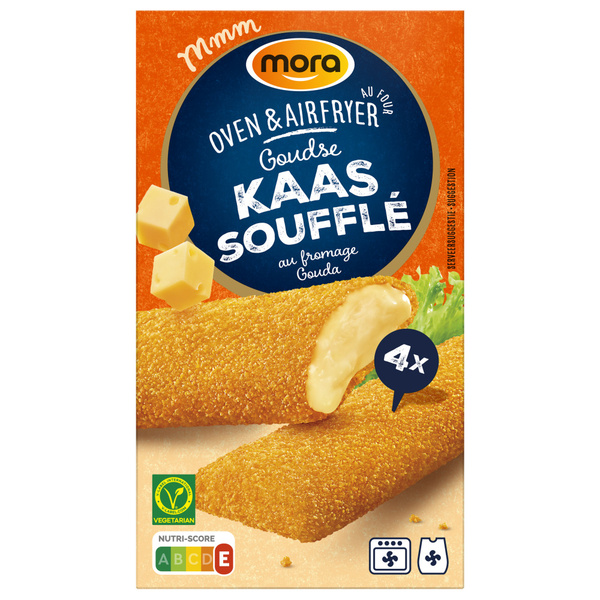 Mora oven snacks goudse kaassoufle voorkant