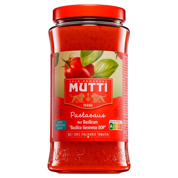 Mutti pastasaus basilicum voorkant