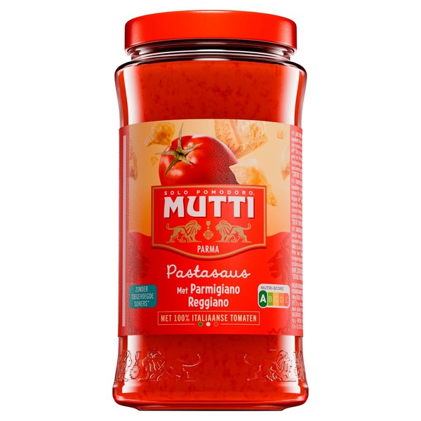 Mutti pastasaus parmigiano reggiano voorkant
