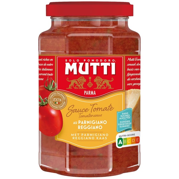 Mutti pastasaus parmigiano reggiano achterkant