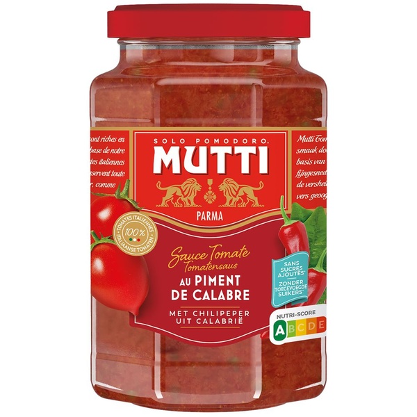 Mutti pastasaus peperoncino achterkant