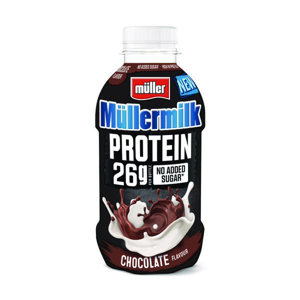 Müller müllermilk protein chocolade voorkant
