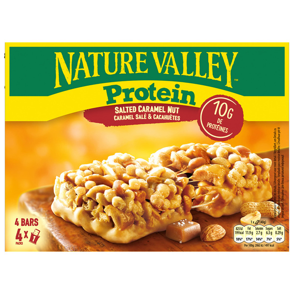 Nature Valley Nature Valley Mueslireep Protein salted caramel voorkant