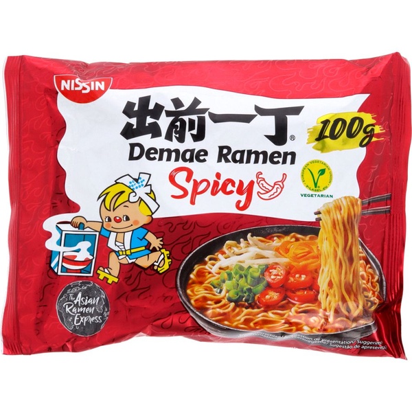 Nissin damae ramen spicy voorkant