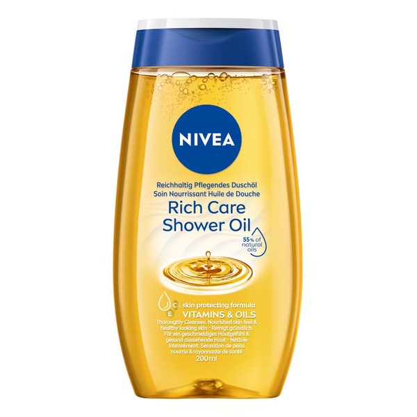 Nivea rich care shower oil voorkant