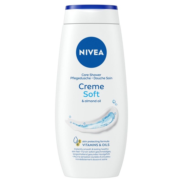Nivea shower crème soft & almond oil voorkant
