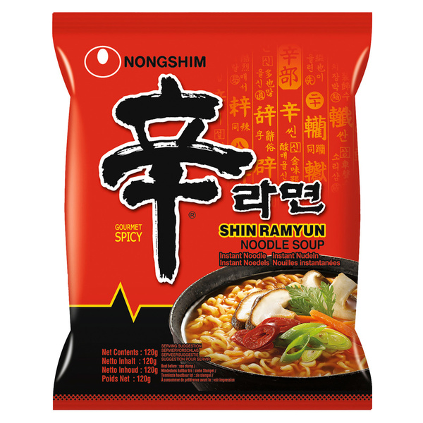 Nongshim Ramyun Pikante Noodle voorkant