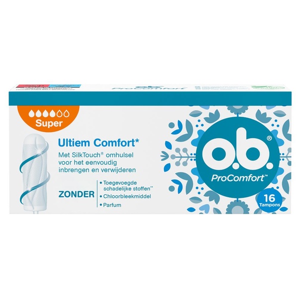 o.b. tampon procomfort super voorkant
