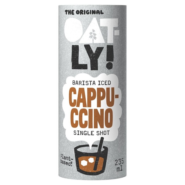 Oatly ijskoffie cappuccino voorkant