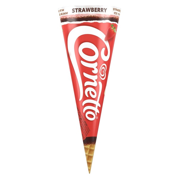 Ola cornetto aardbei voorkant
