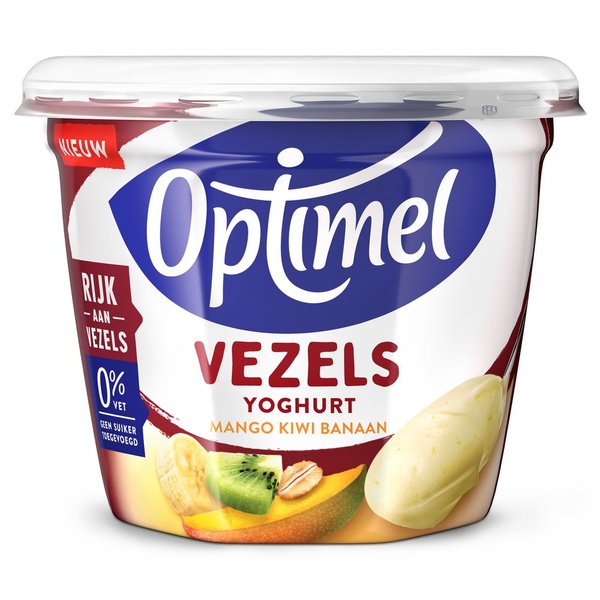 Optimel yoghurt vez mango-kiwi-ban voorkant