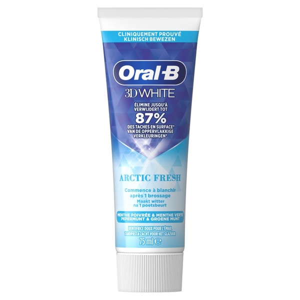 Oral B tandpasta 3d white arctic fresh voorkant