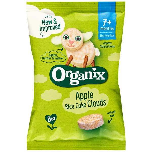 Organix apple rice cake clouds voorkant
