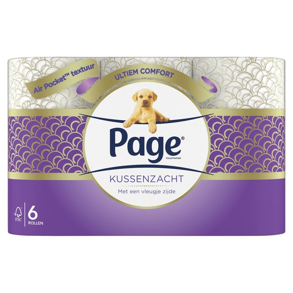 Page toiletpapier kussenzacht voorkant