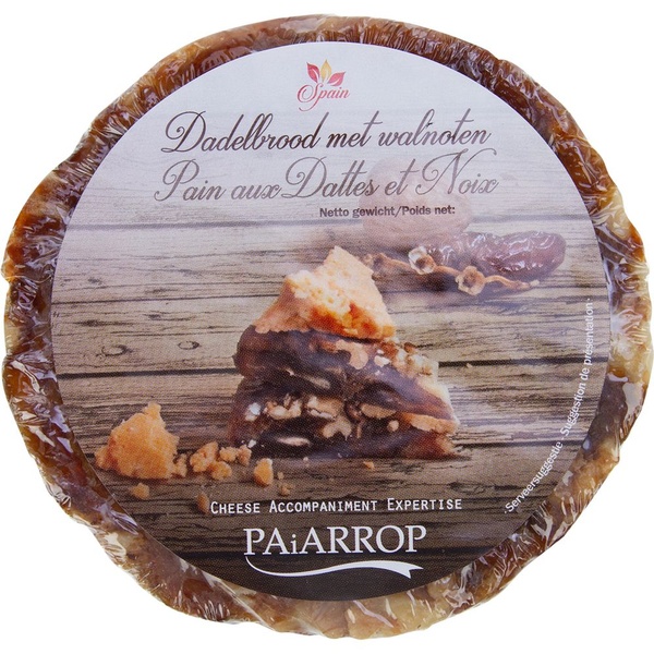 Paiarrop dadel walnootbrood voorkant
