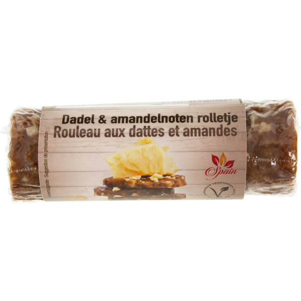 Paiarrop Paiarrop Dadelrol Met amandelen voorkant