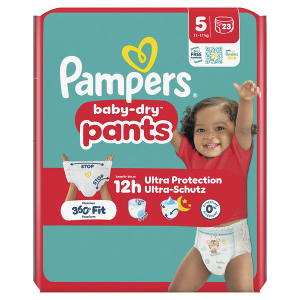 Pampers Baby luierbroekjes Maat 5, 11kf-17kg voorkant