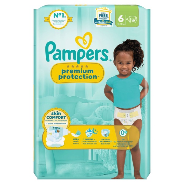 Pampers premium protection maat 6 voorkant