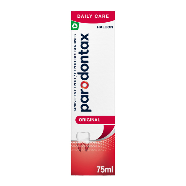 Parodontax tandpasta fluoride 75 ml voorkant