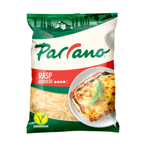 Parrano kaas geraspt robusto 45+ voorkant