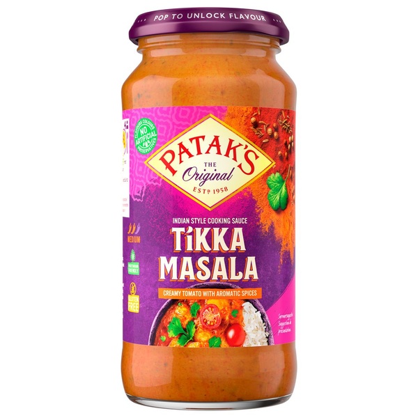 Patak's tikka masala voorkant
