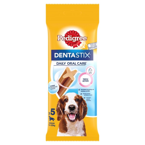 Pedigree dentastix medium 5-pack voorkant