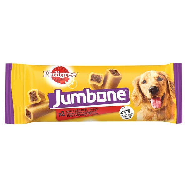 Pedigree hondensnack jumbone medium rund gevogelte voorkant