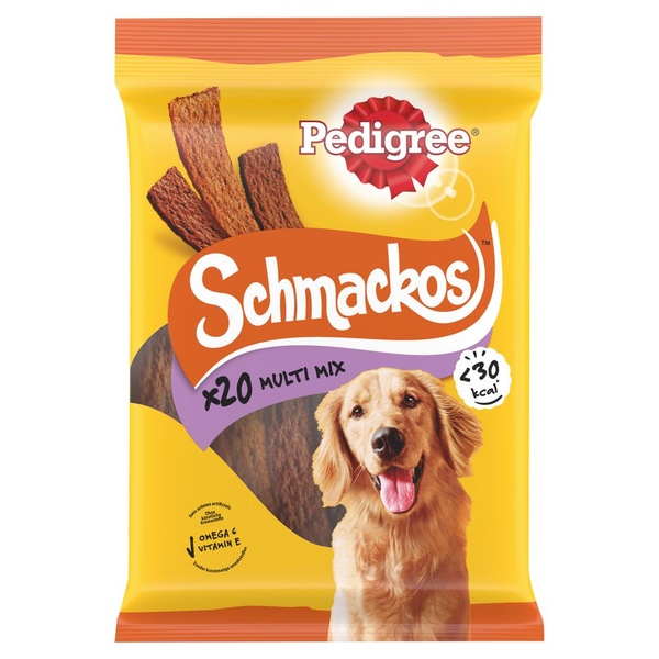 Pedigree hondensnack schmackos multi voorkant