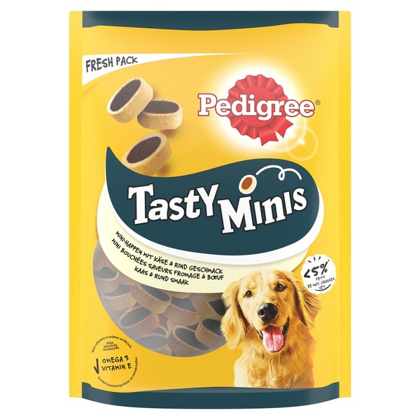 Pedigree Hondensnack Tasty Minis Cheesy Bites voorkant
