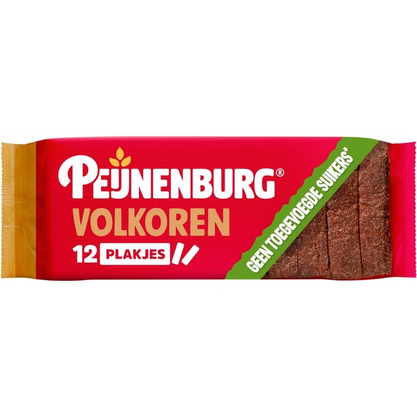 Peijnenburg ontbijtkoek volkoren geen suiker gesneden voorkant