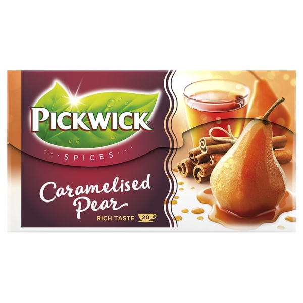 Pickwick thee caramelised pear achterkant