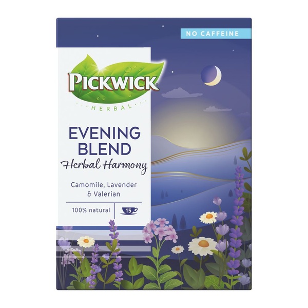 Pickwick thee evening blend herbal harmony voorkant