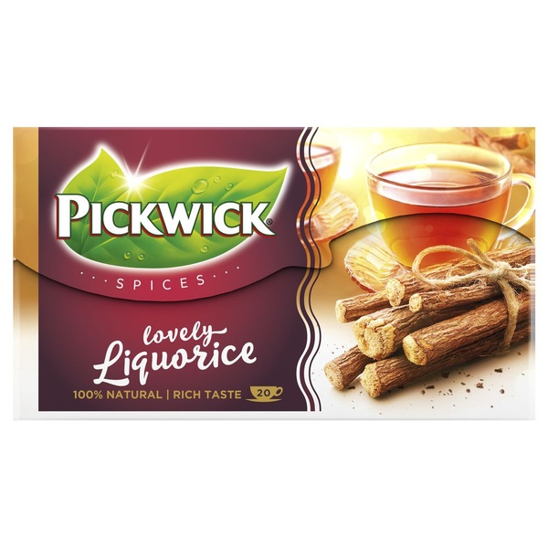 Pickwick thee liquorice achterkant