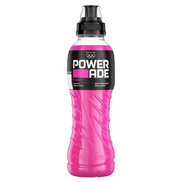 Powerade sportdrank cherry voorkant
