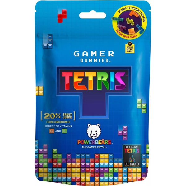 Powerbeärs snoep tetris fruit gum voorkant