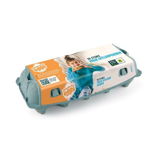 Powerful Eggs vrije uitloopeieren M voorkant